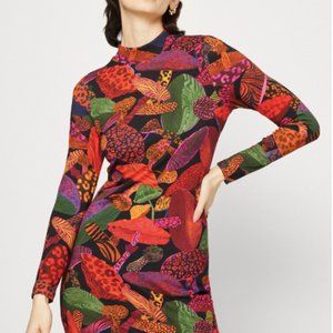 Farm Rio Leopard Mushroom Lenzing™ Ecovero™ Viscose Dress